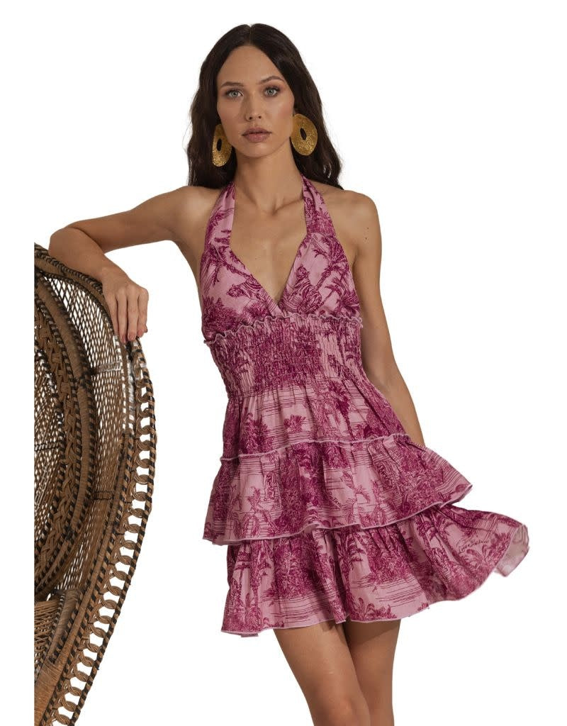 Dress Melon Adoro Rosa Antico Print