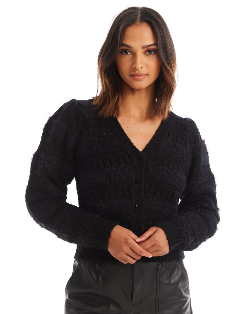 Allison Raven Cardigan Black