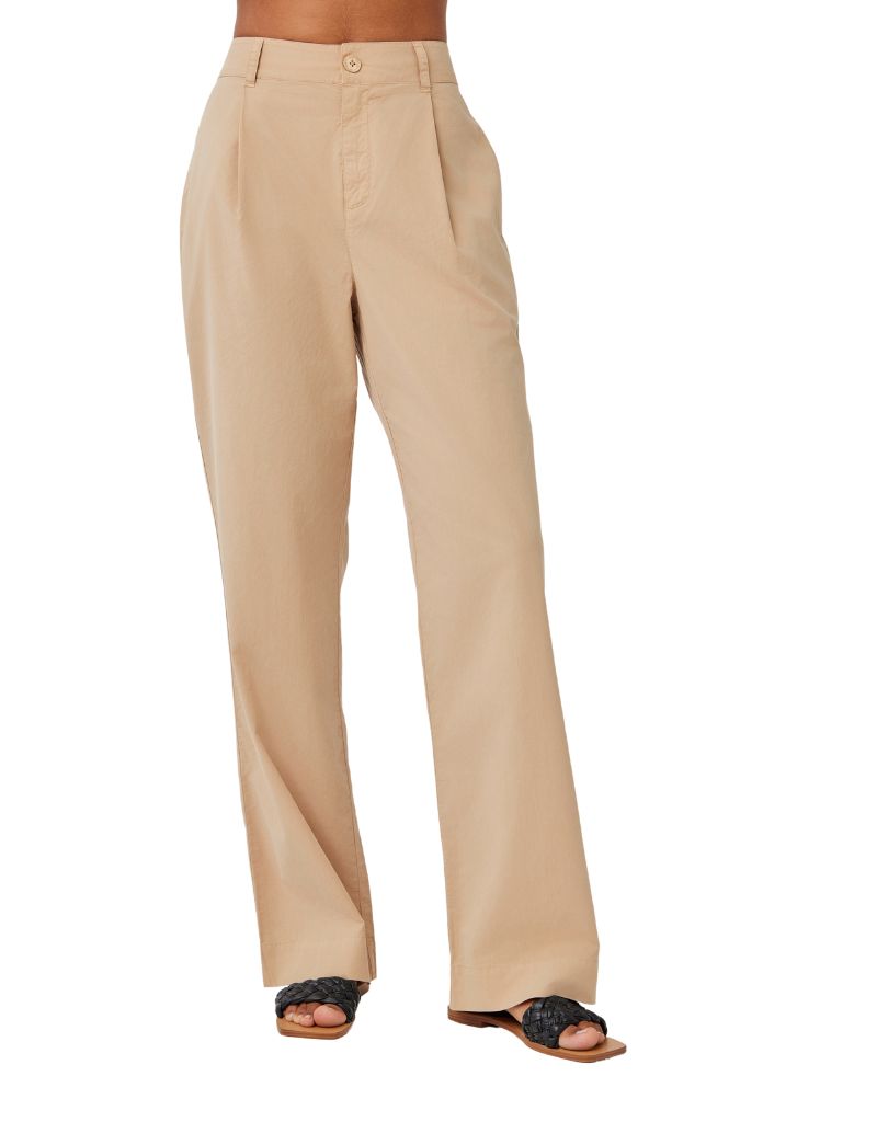 Bella Dahl Single Pleat Trouser Kona Khaki