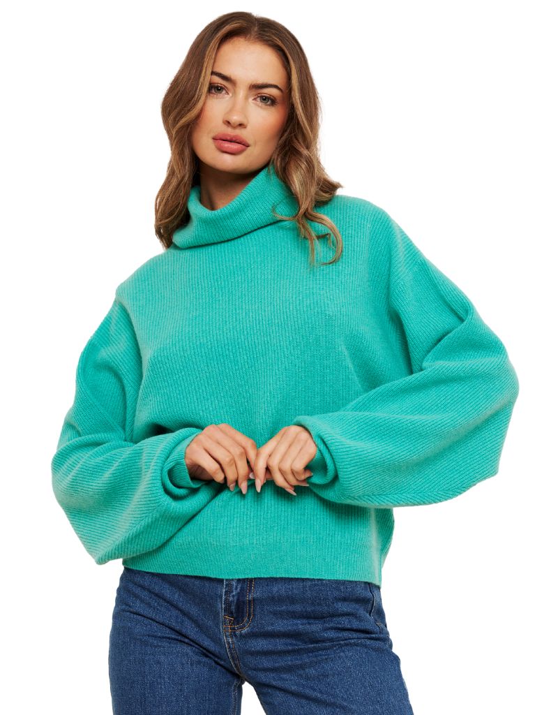 Brodie Cee Cee Roll Neck Jungle Green