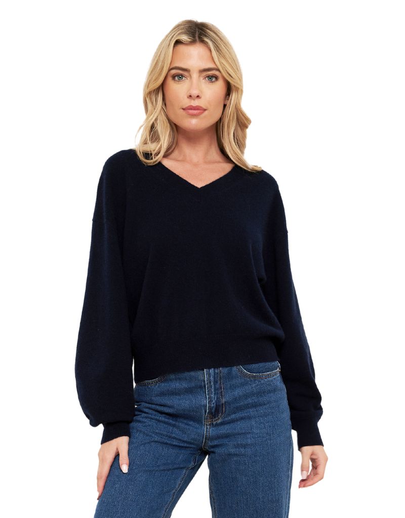 Brodie Matilda V Neck Navy