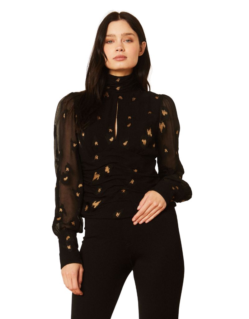 Caballero Joella Starry Night Jacquard Top