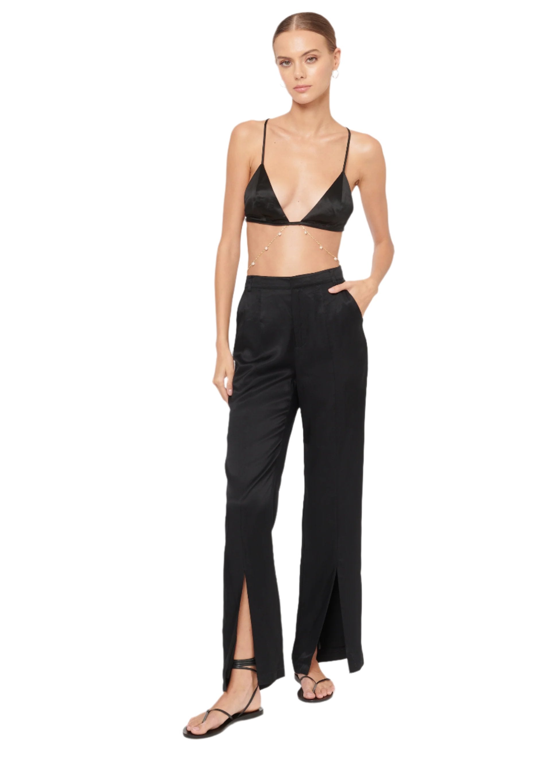 Cami NYC Amelie Twill Pant Black