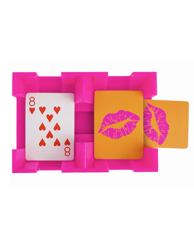 Canasta sets.com Canasta Spinner Tray Hot Pink