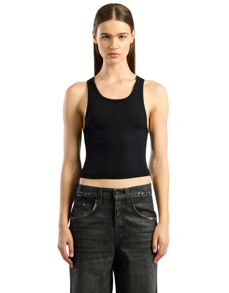 Cotton Citizen Verona Crop Tank Jet Black