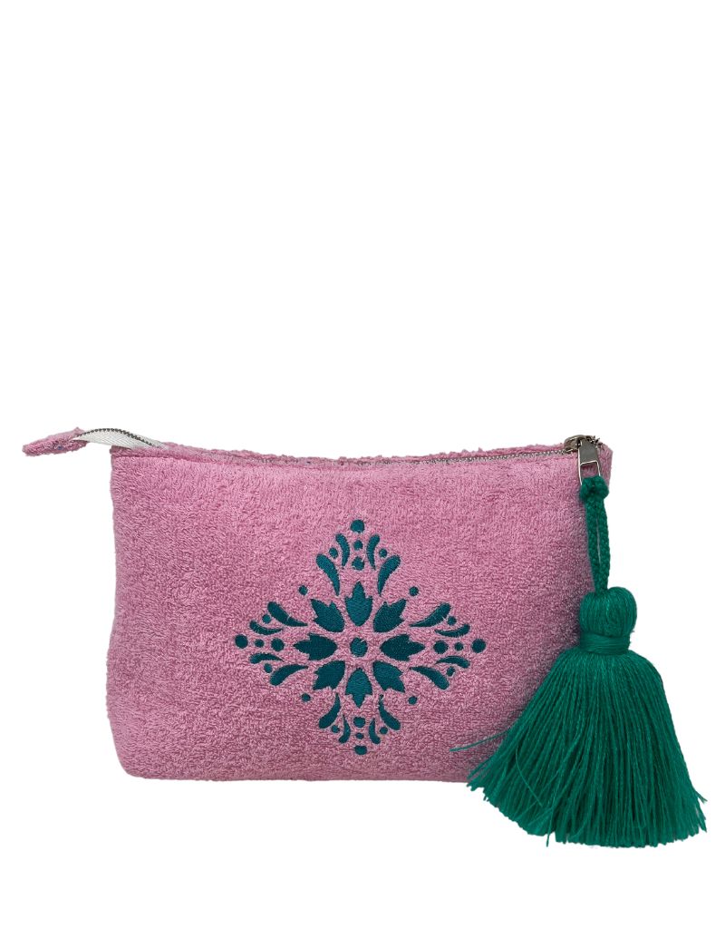 DLD Beach Terry Clutch Pink