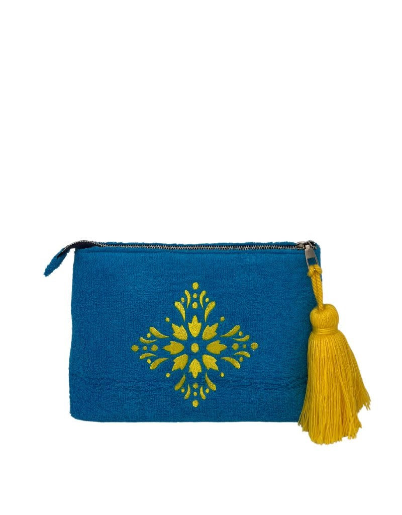 DLD Beach Terry Clutch Turquoise