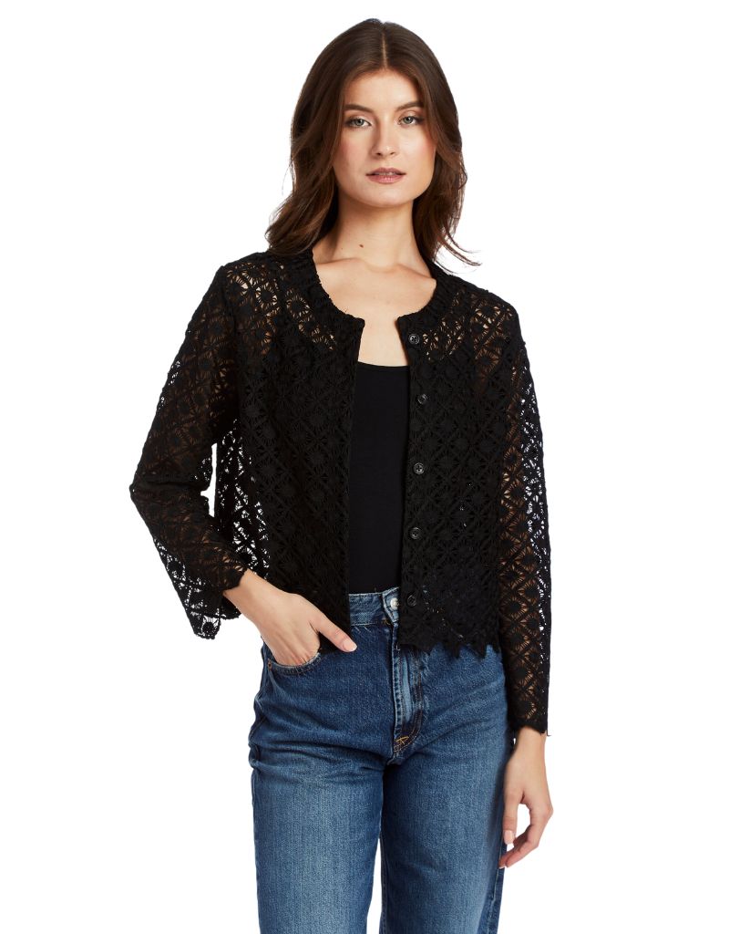 Drew Dahlia Izmir Crochet Black