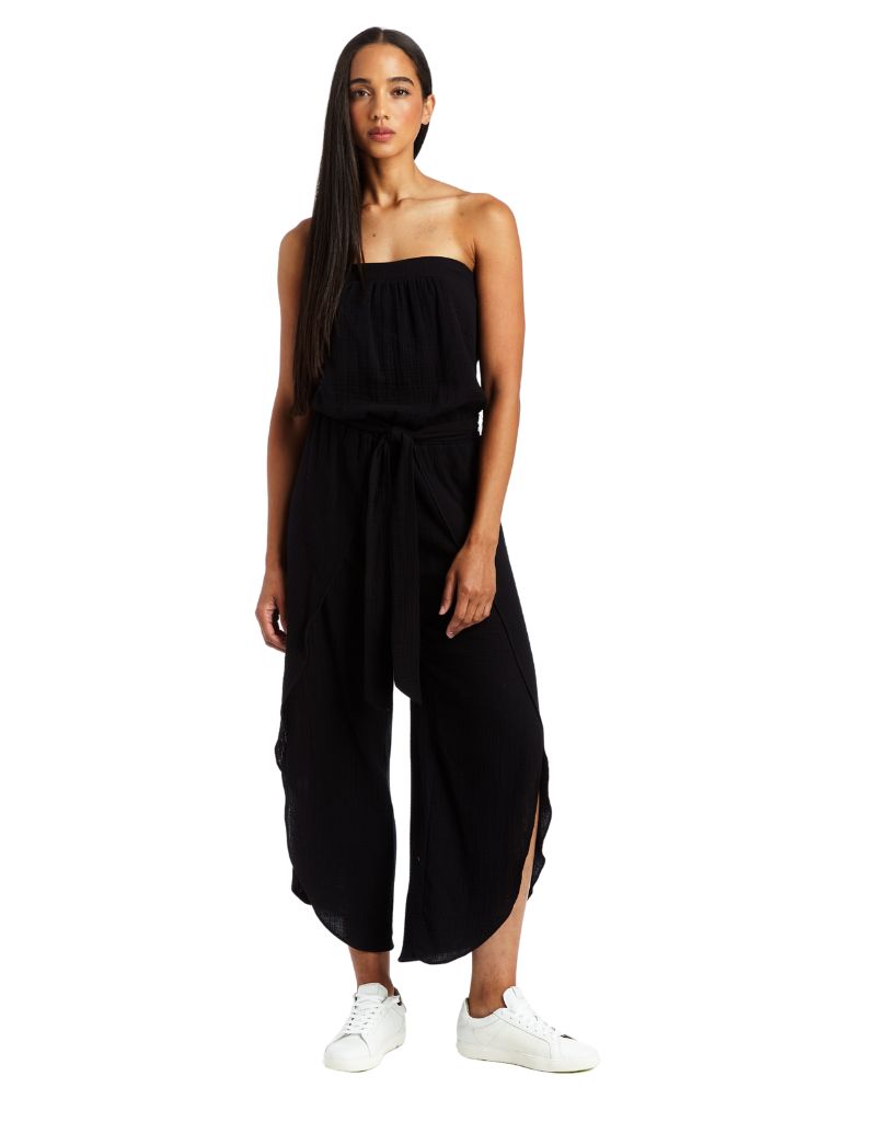 Drew Emerson Eden Gauze Jumpsuit Black