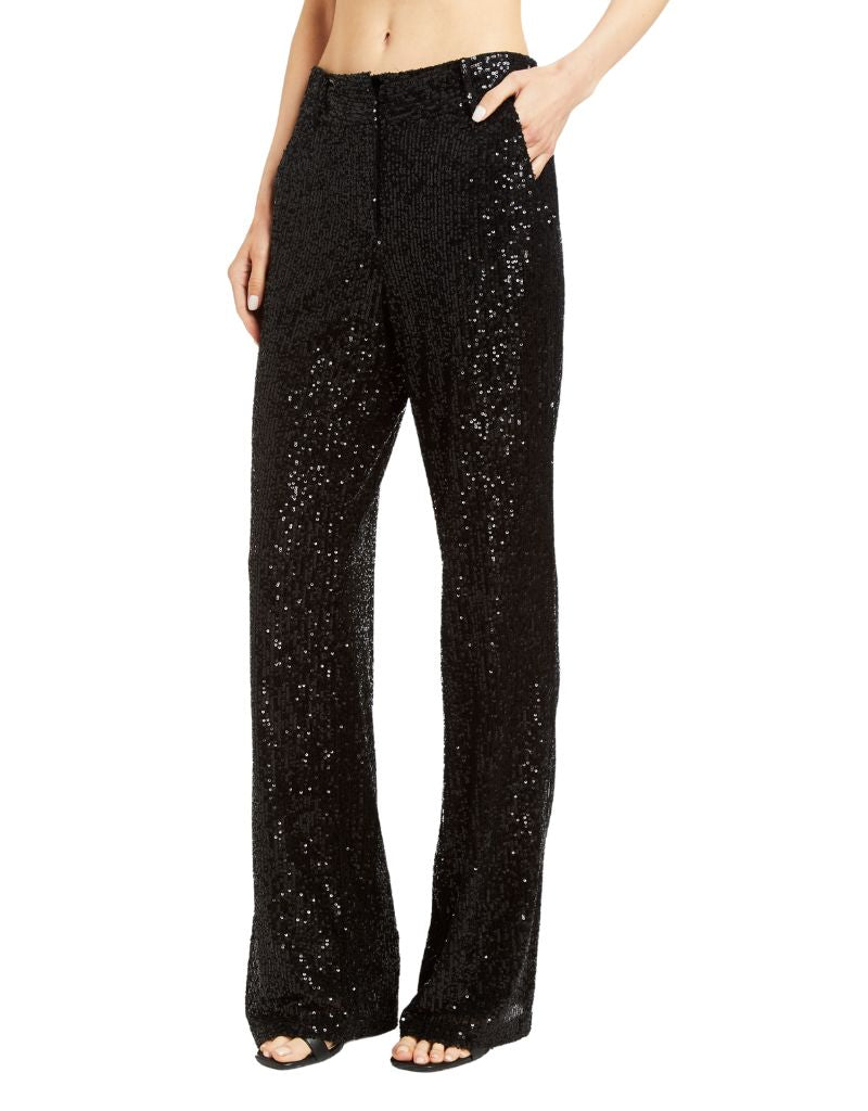 Drew Juliette Sequin Pants Black