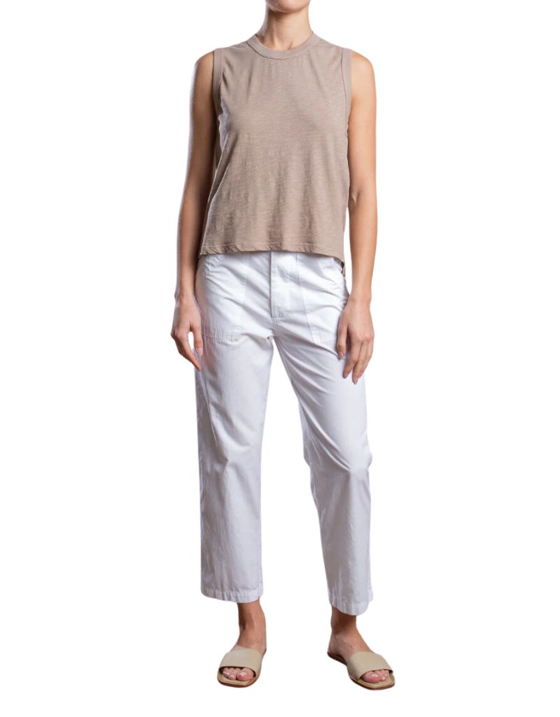 Ellis Pant in Paperweight Cotton White