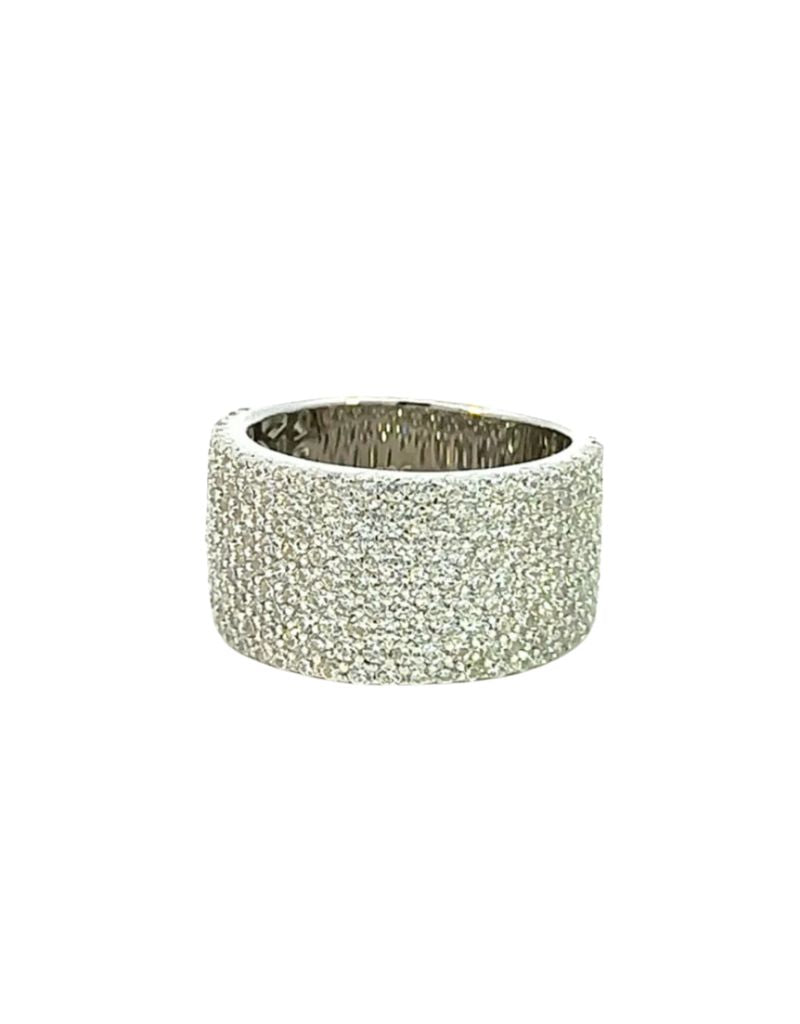 JTG Jewelry Thick Cigar Band Ring Silver