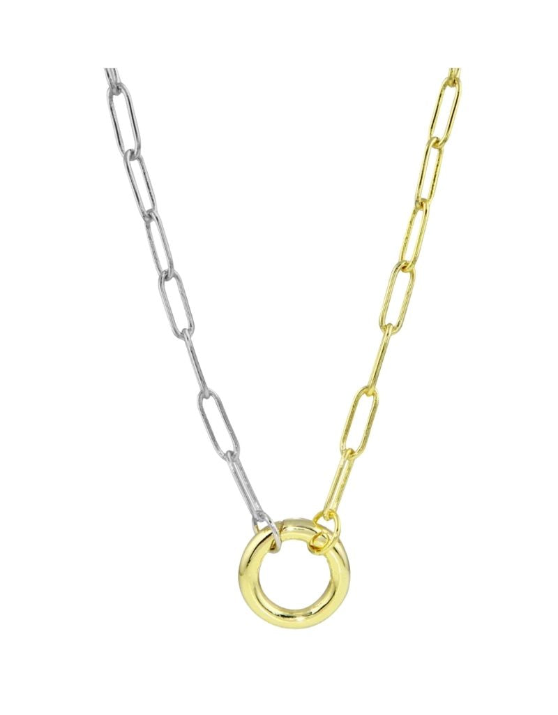 JTG Jewelry Two Toned Push Clasp Chain