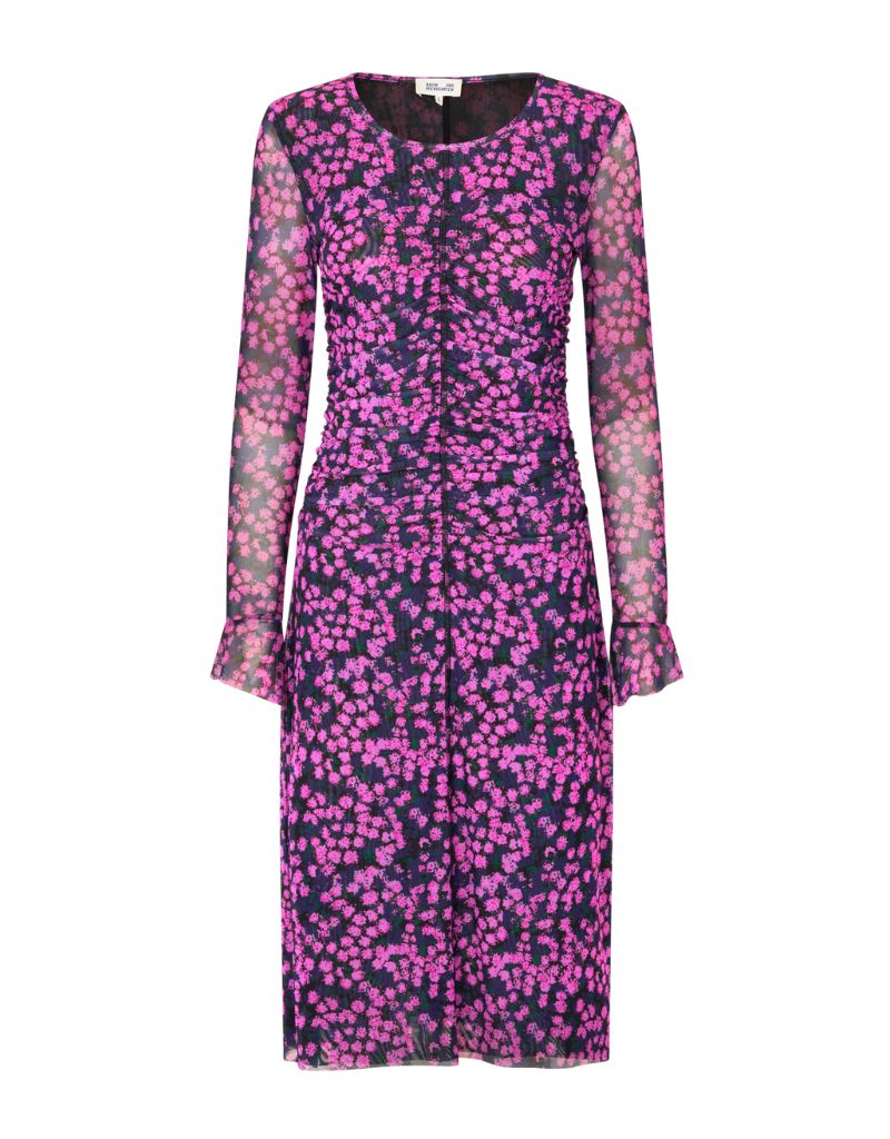 Janis Dress Pink Flower Splash