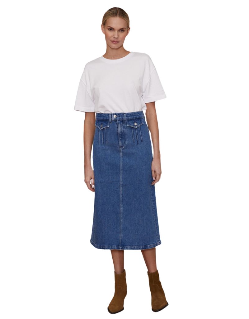 Le Jean Stardust Skirt Marina