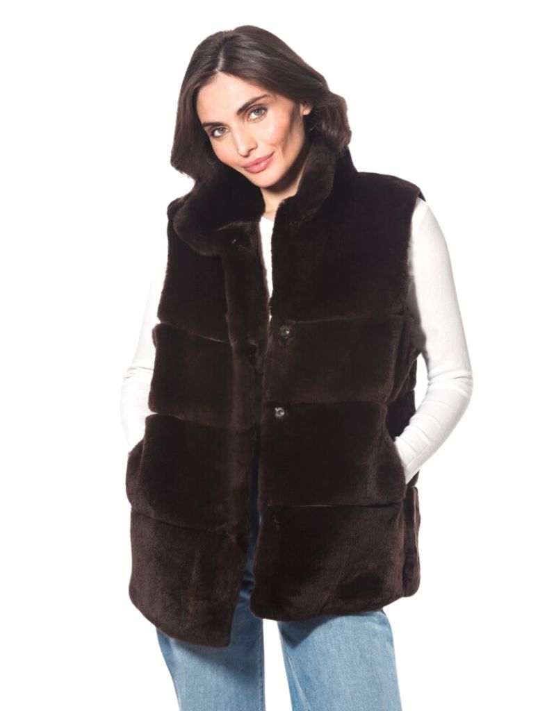 Linda Richards Rex Vest RX-725 Brown