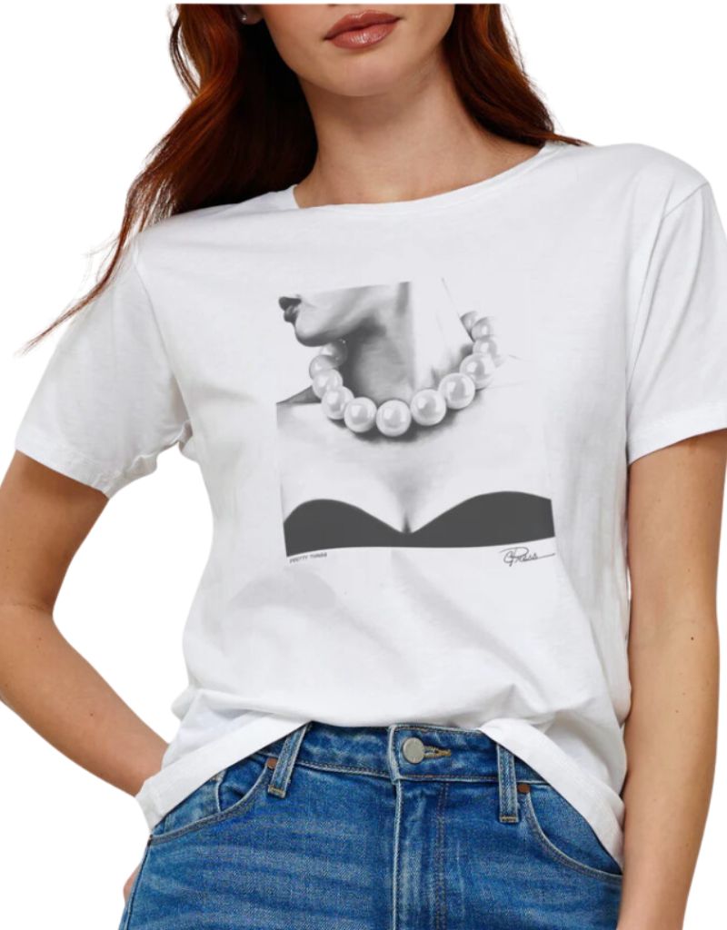 Pretty Things Mushie Tee Worn White