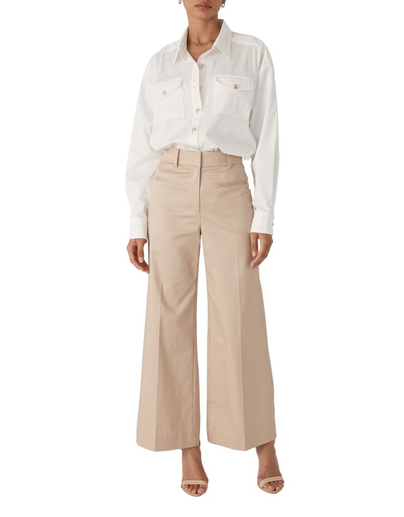 Rayne Gabardine Pants Taupe