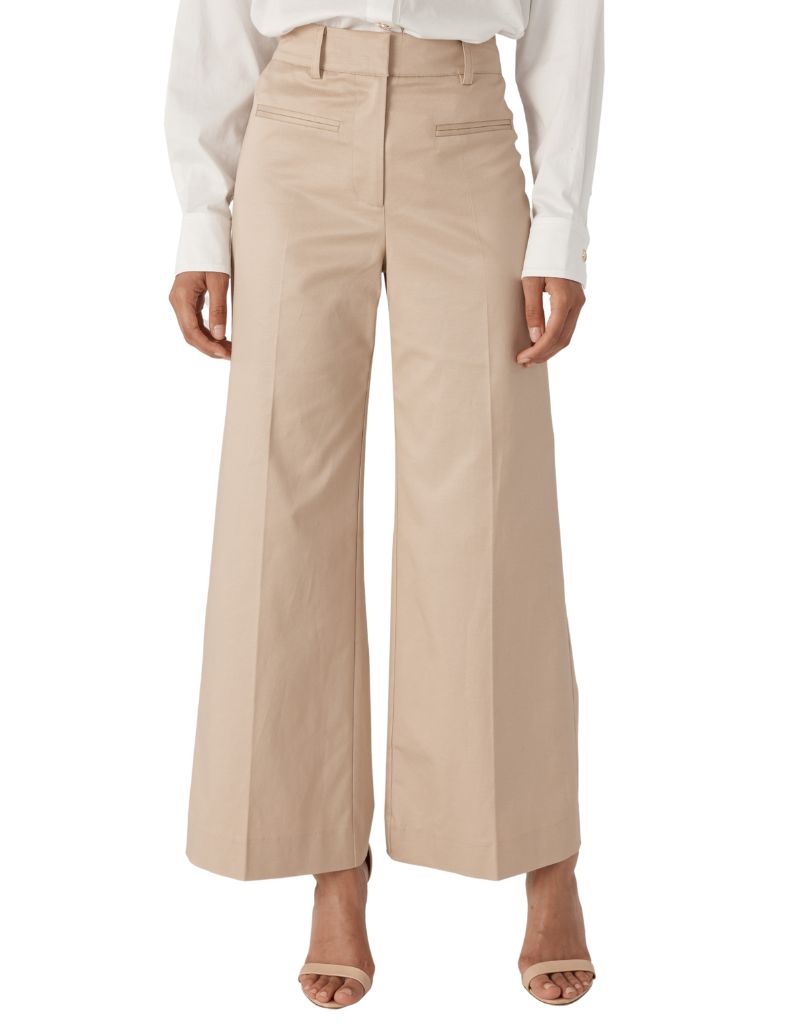 Rayne Gabardine Pants Taupe