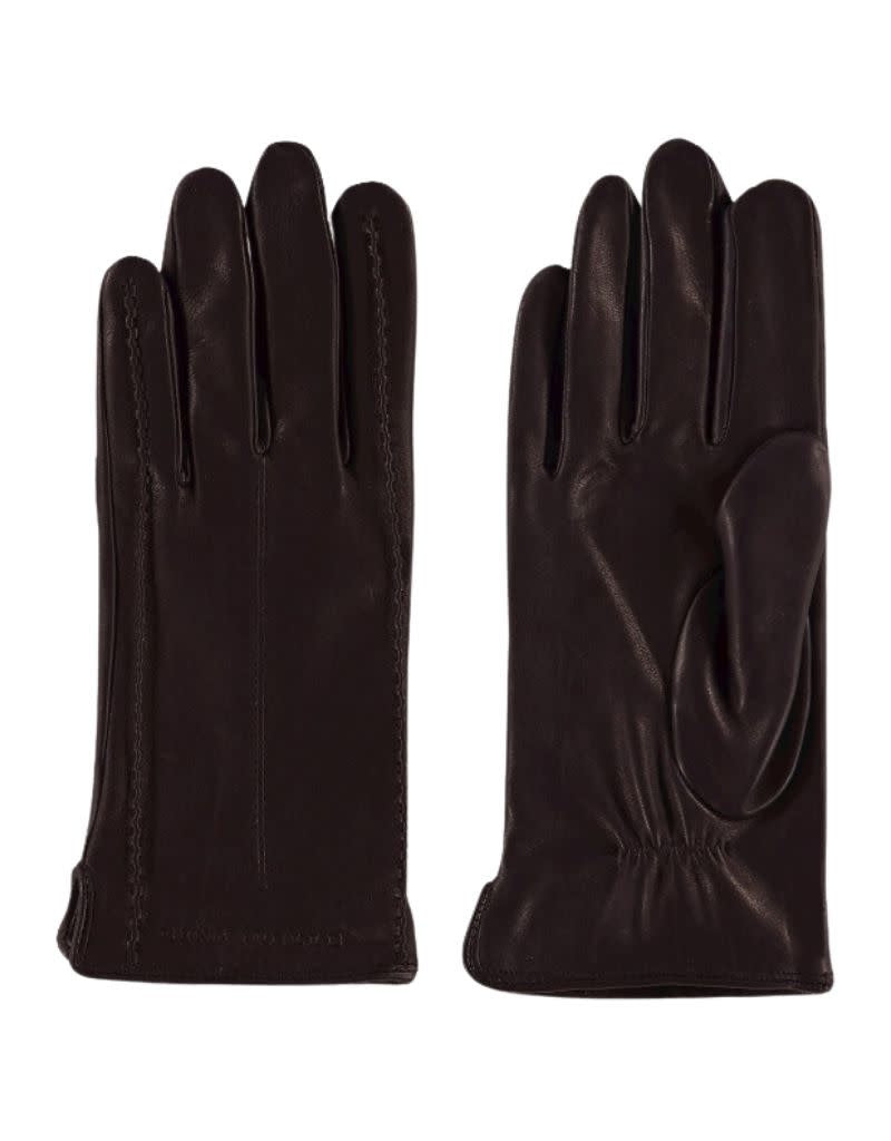 Alvin Soft Lamb Gloves Dark Brown F23