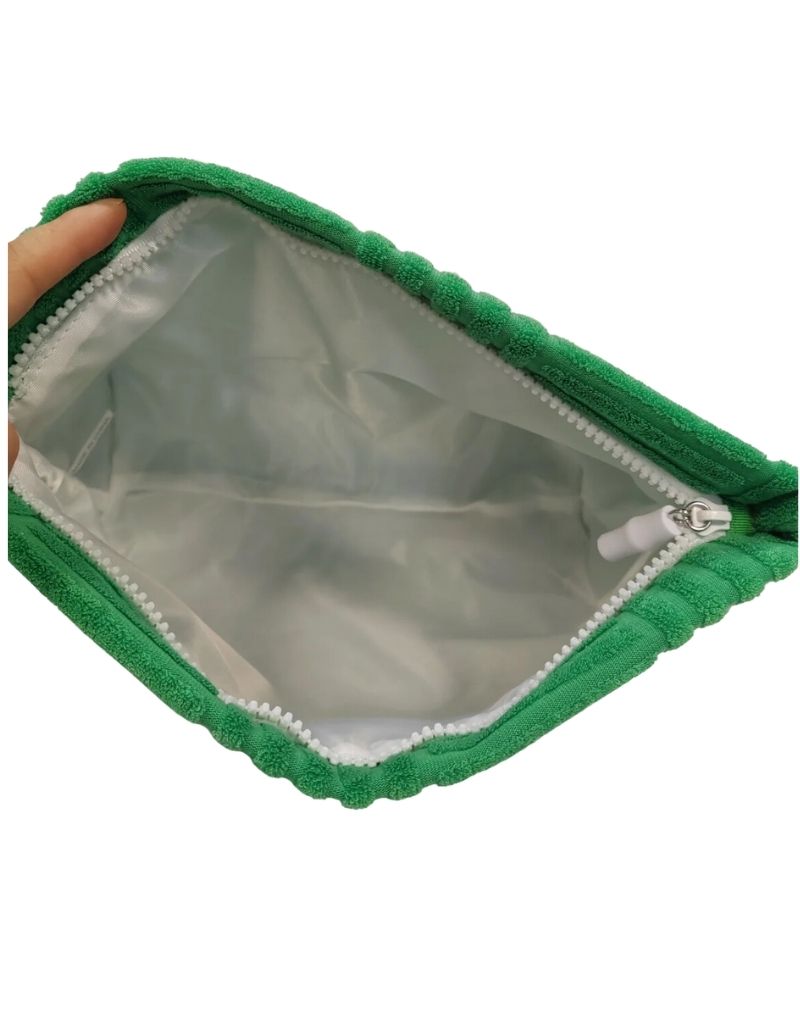 Terry Tile Large Pouch Green