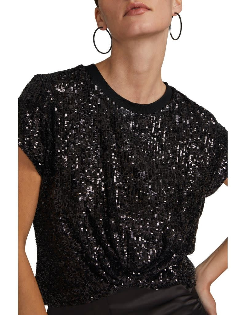 Bora Sequin Top Black