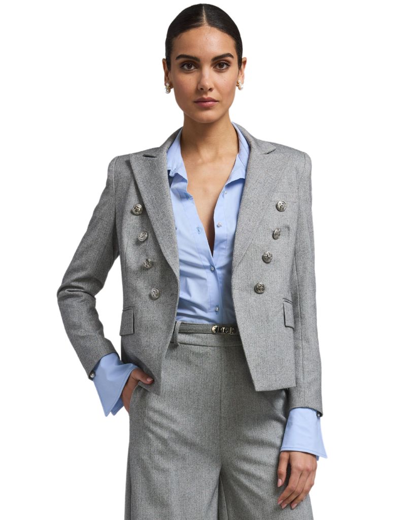 Amelia Suiting Blazer Grey