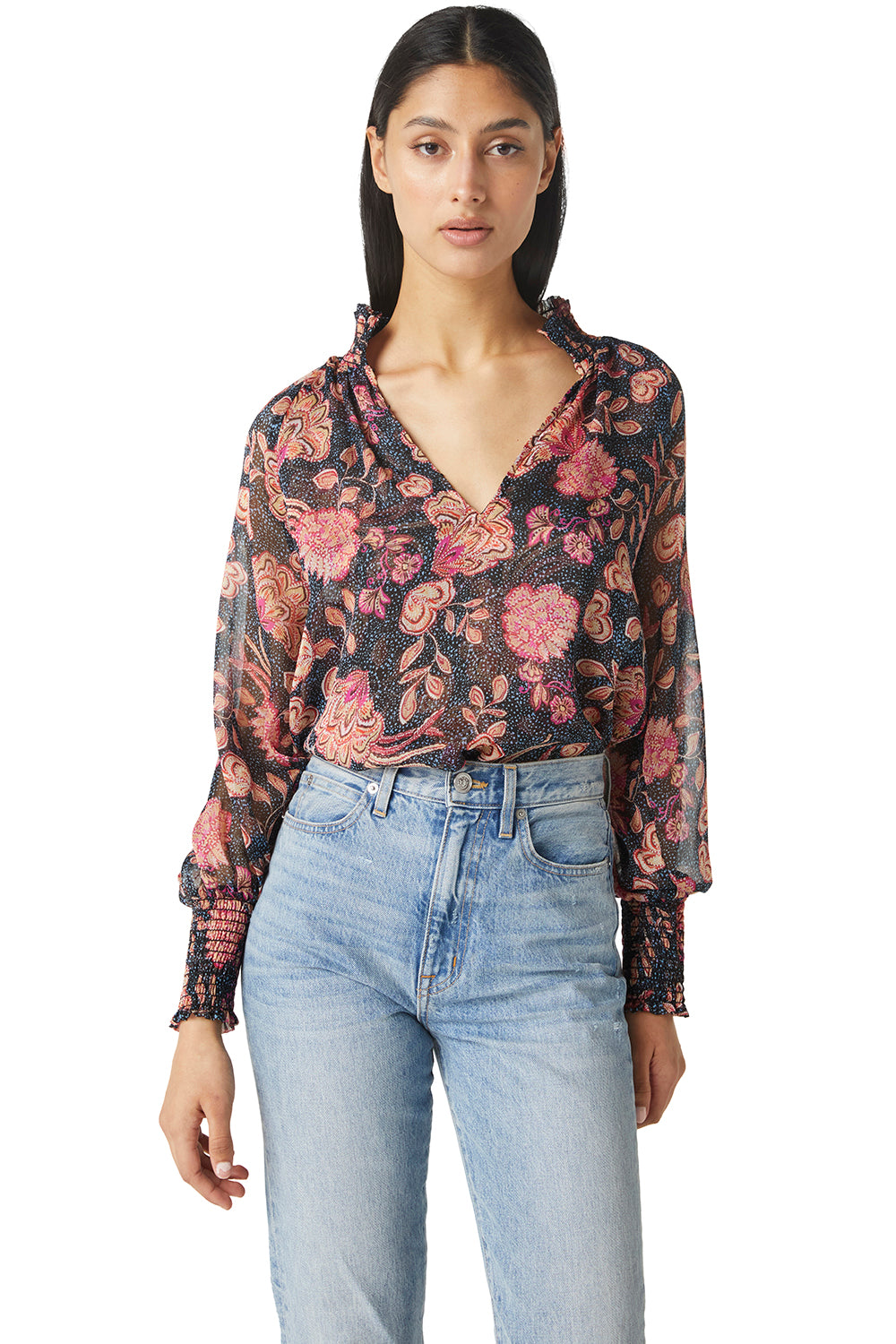 Alexis Top Flora Dot F23