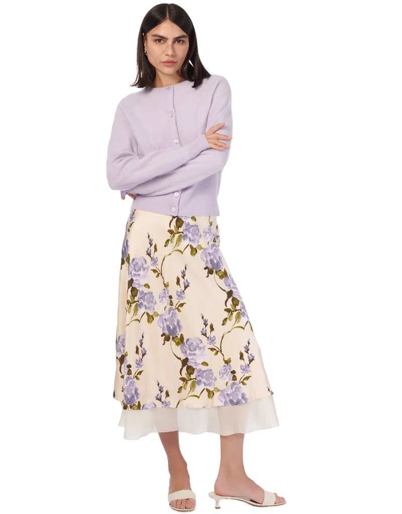 Genoa Skirt Moonflower Watercolor