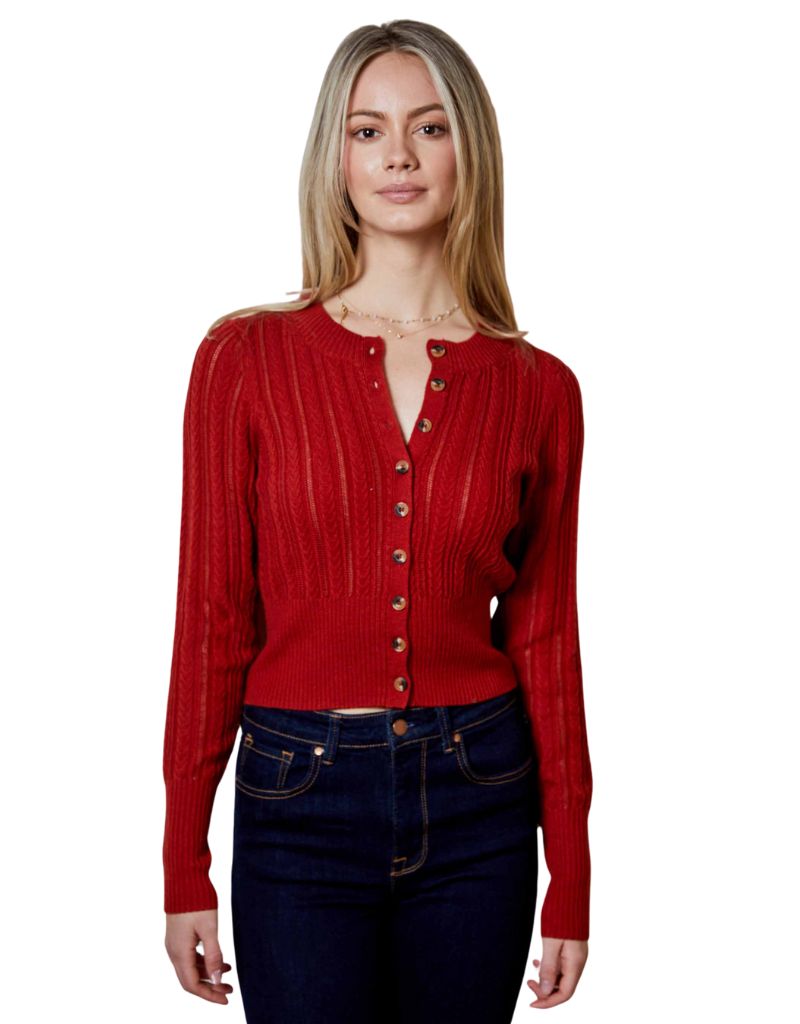 dH Levi Cardigan Ruby