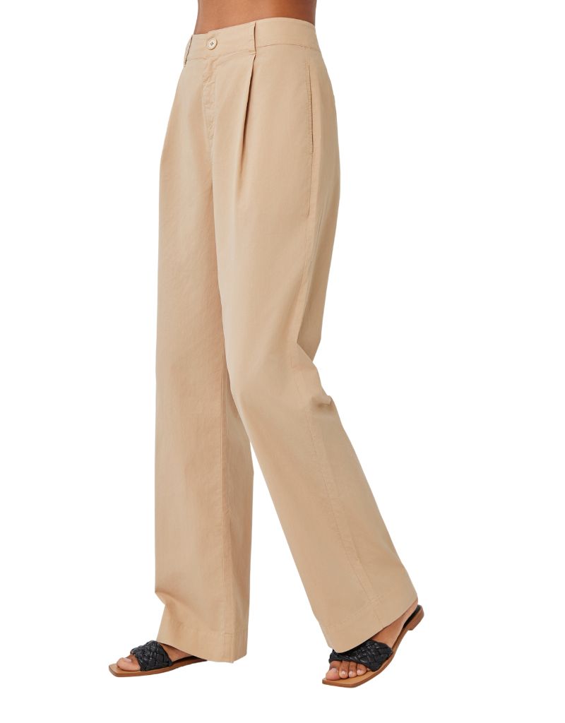 Single Pleat Trouser Kona Khaki