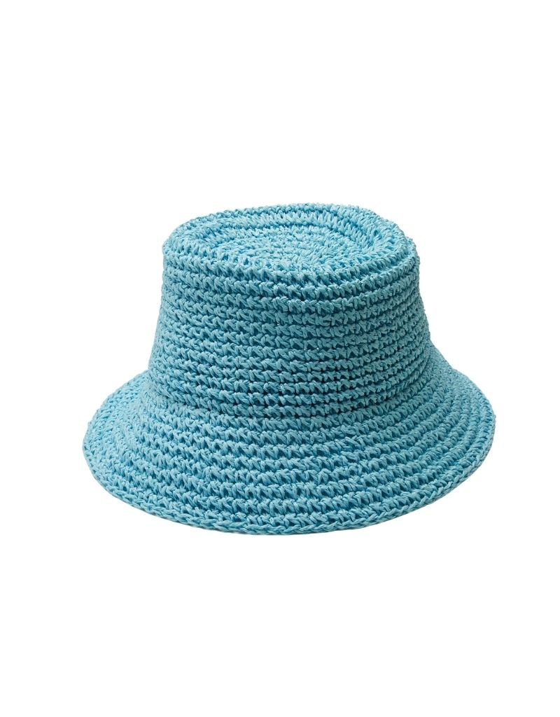 Tali Straw Hat in Sky Blue