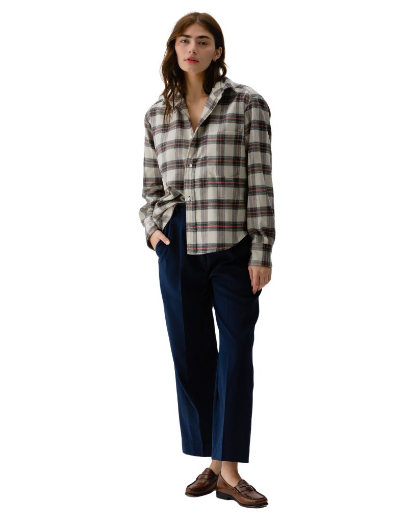 The DAILY Shirt, Japanese Flannel White Plaid F24