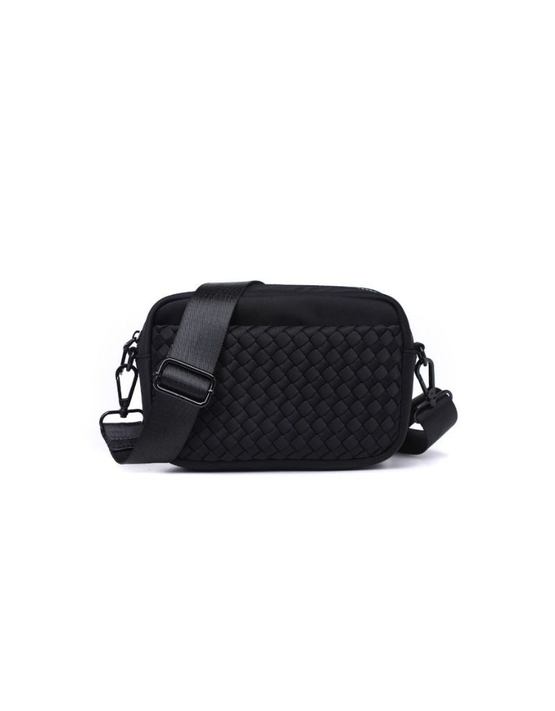 Inspiration Woven Neoprene Crossbody Black