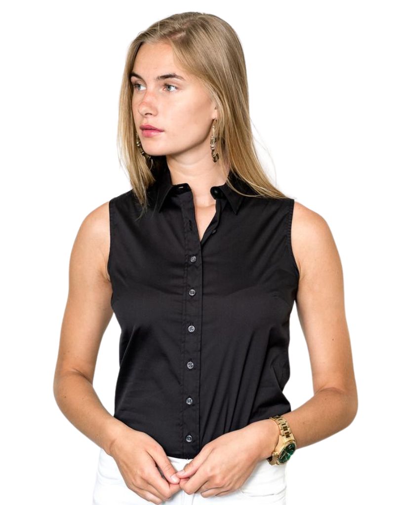 The Sleeveless Shirt Black