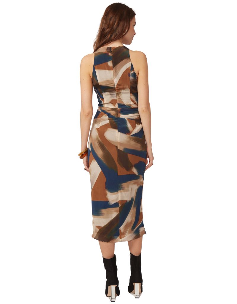 Izzy Dress Brushstroke Swirl