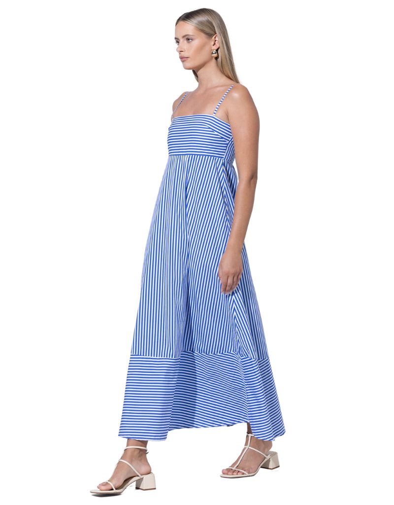 Anita Poplin Maxi Dress Lapis