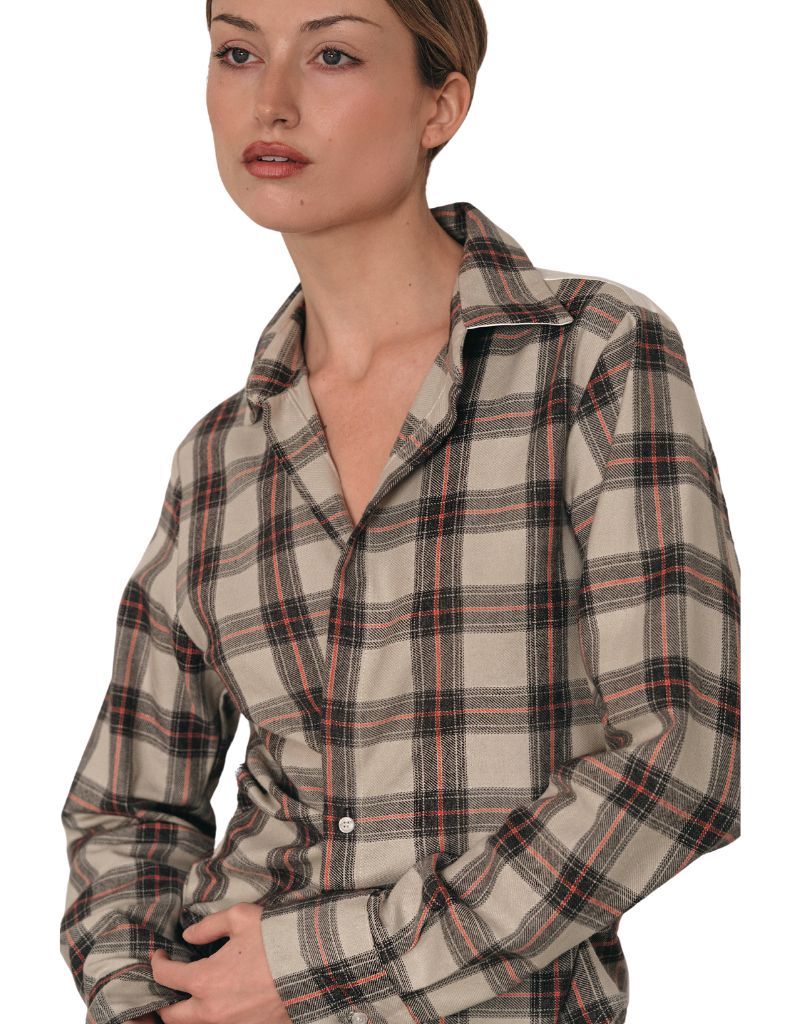 The DAILY Shirt, Japanese Flannel White Plaid F24