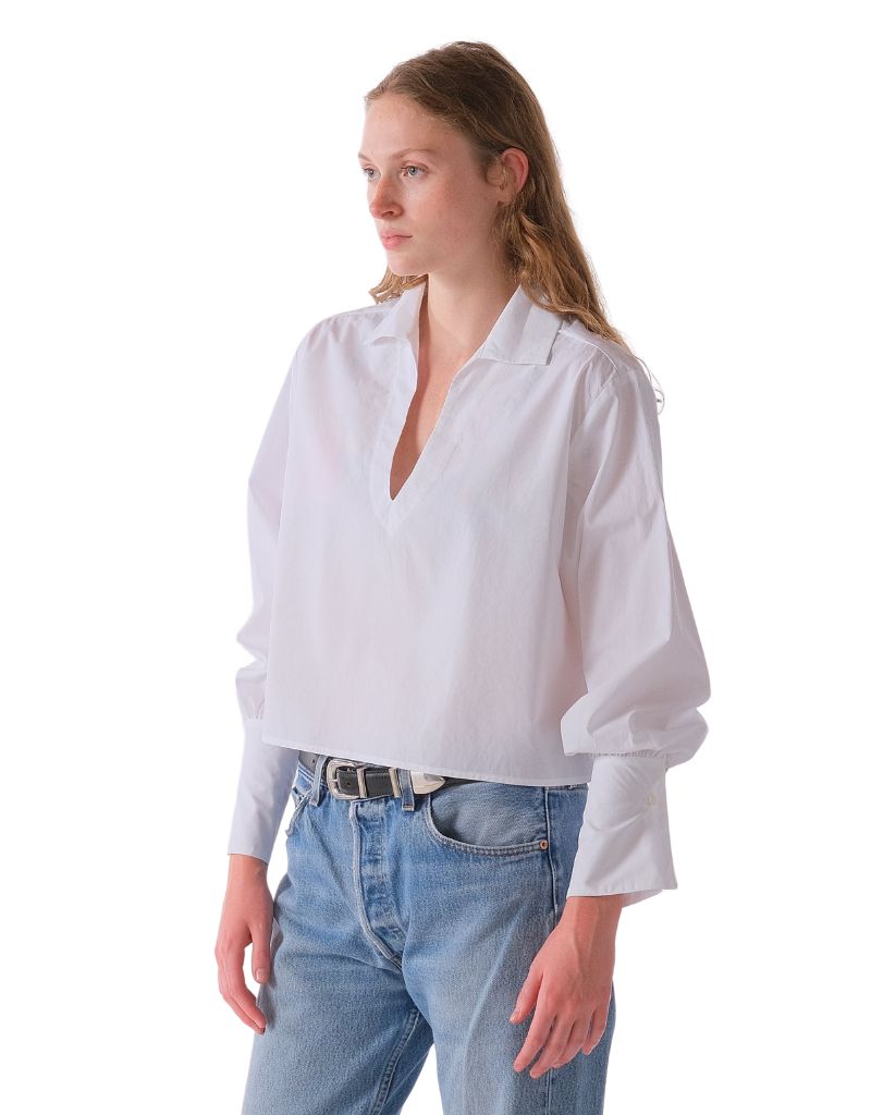 The VICTORIAN Shirt Paper Cotton Optic White