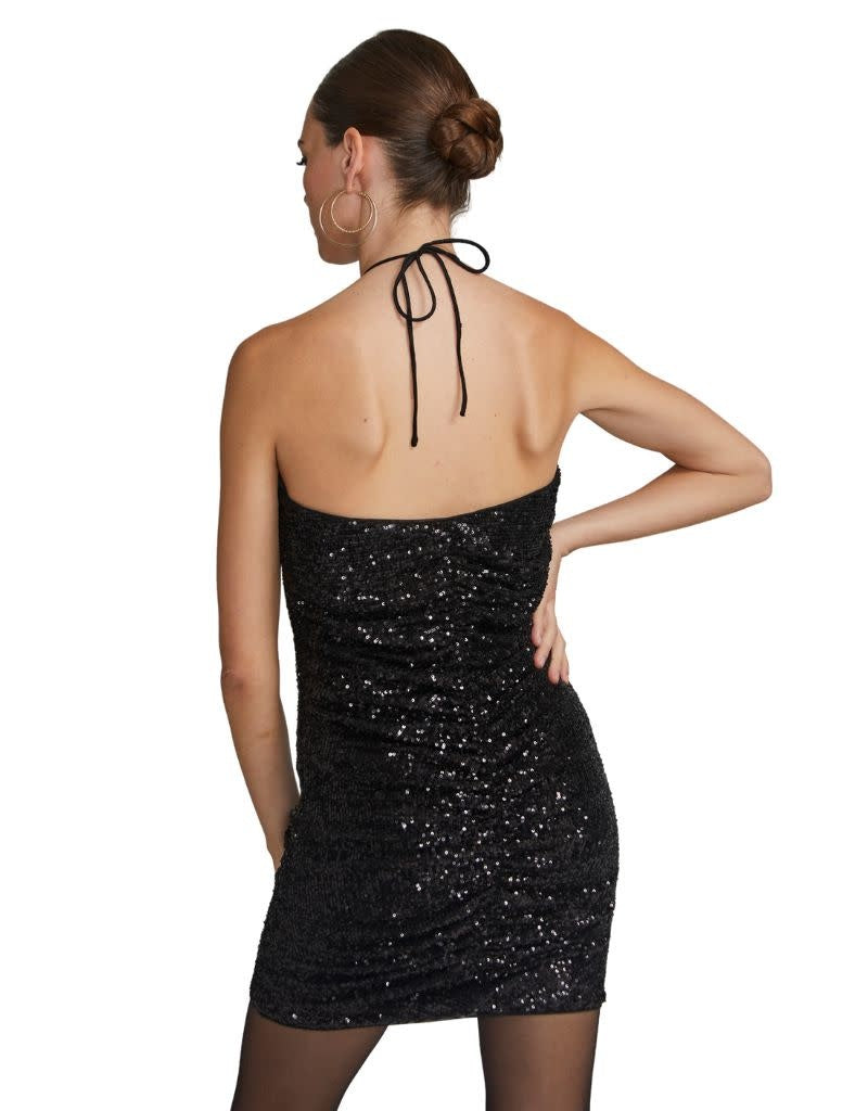 Jasmine Sequin Dress Black H23