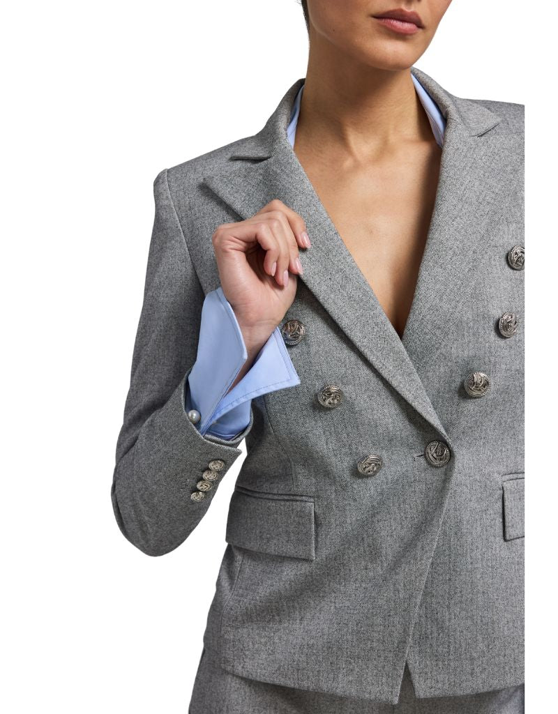 Amelia Suiting Blazer Grey