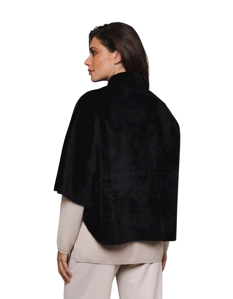 Dewi Faur Fur Cape Black