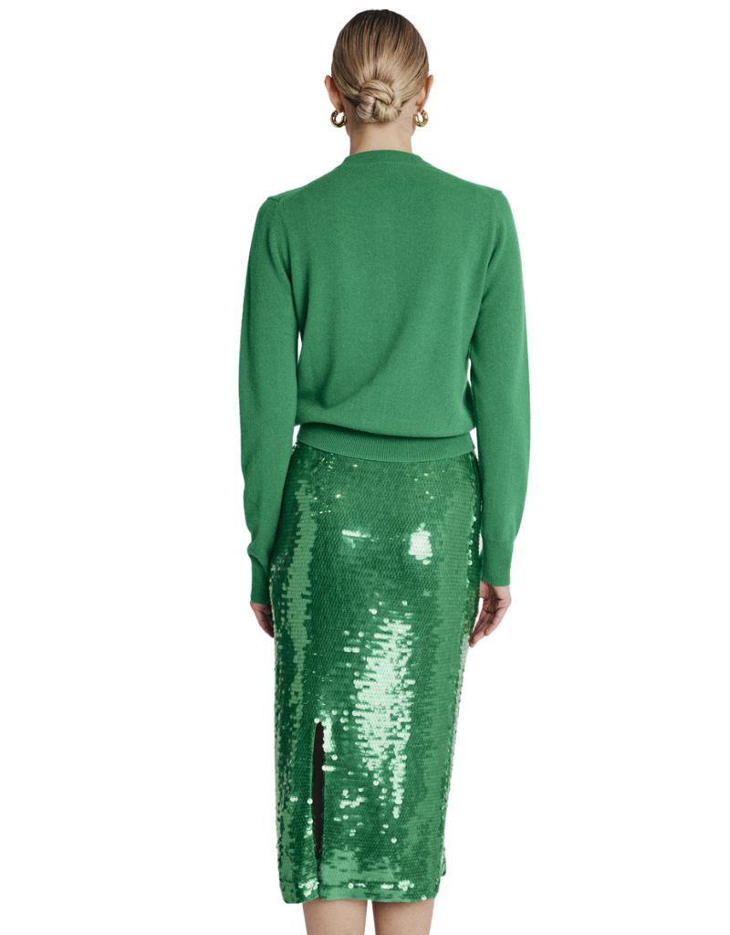 Green sequin pencil skirt warehouse best sale