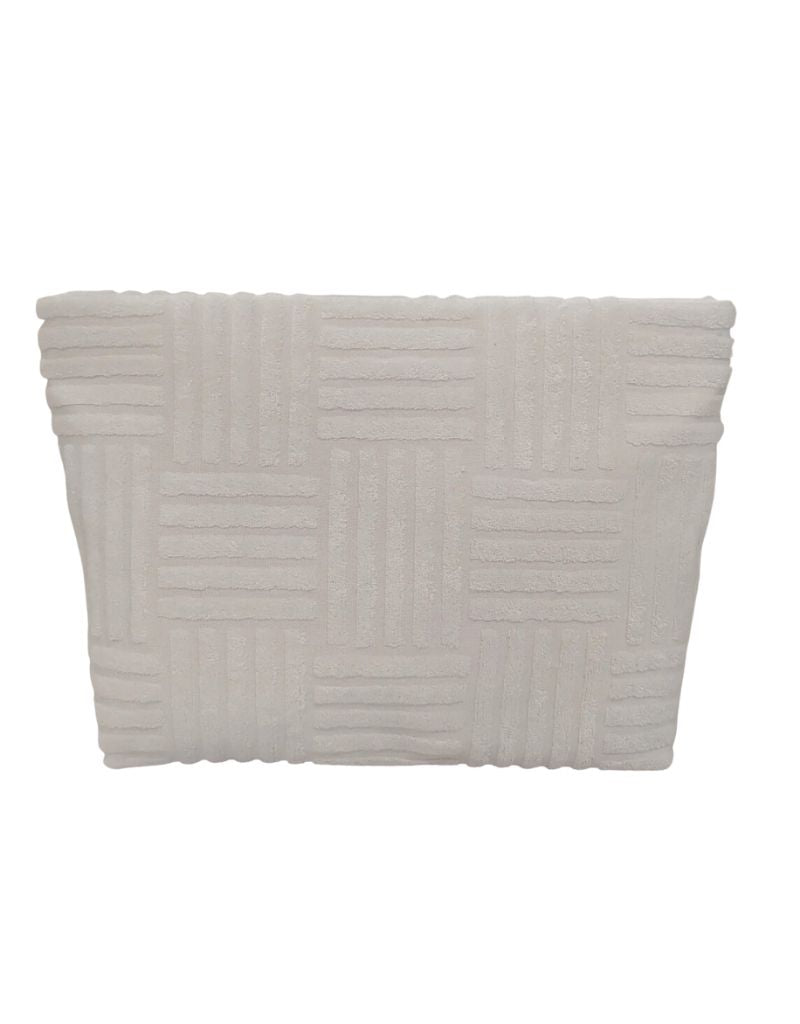 Terry Tile Large Pouch White