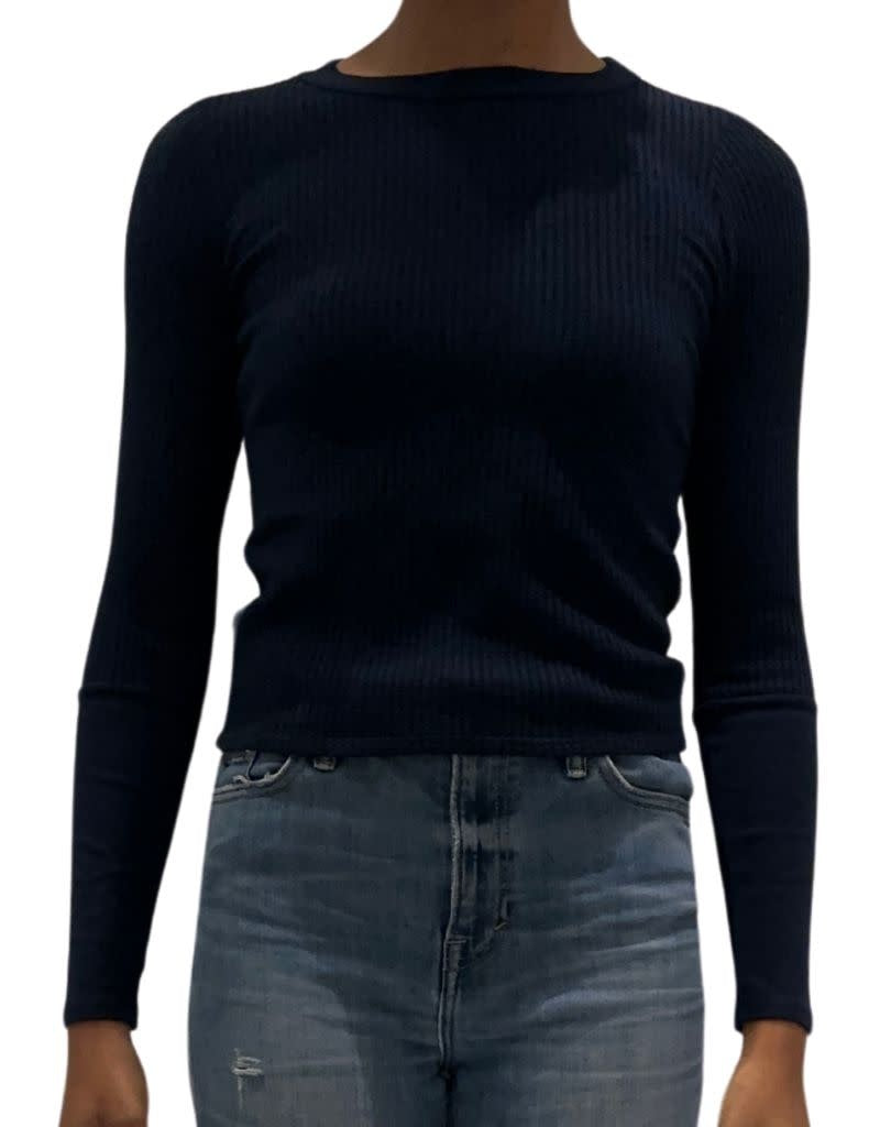 Luxe Thermal L/S Scoop Neck New Navy