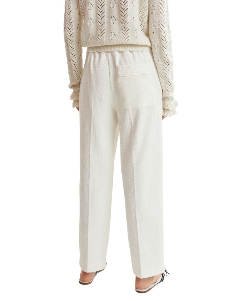 Heftig Straight Leg Pants Off White