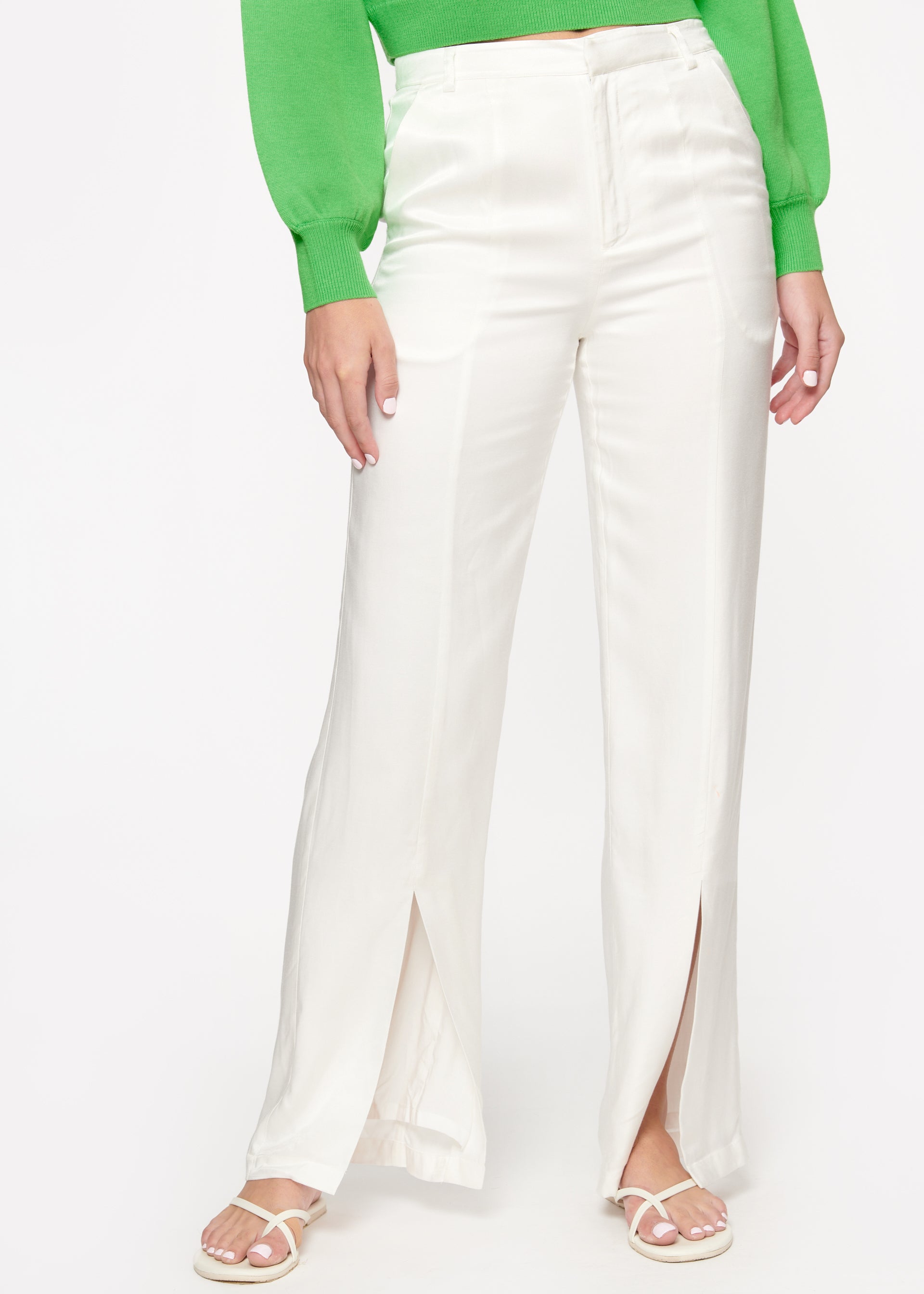 Amelie Twill Pant White