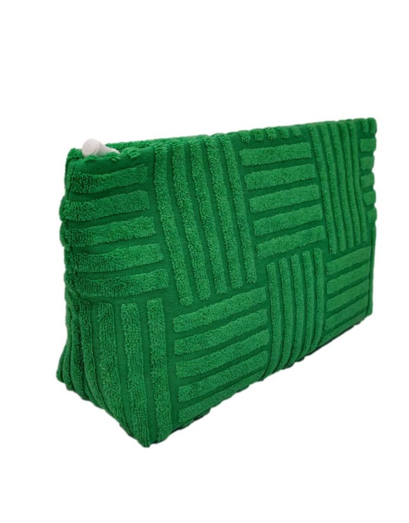 Terry Tile Medium Pouch Green