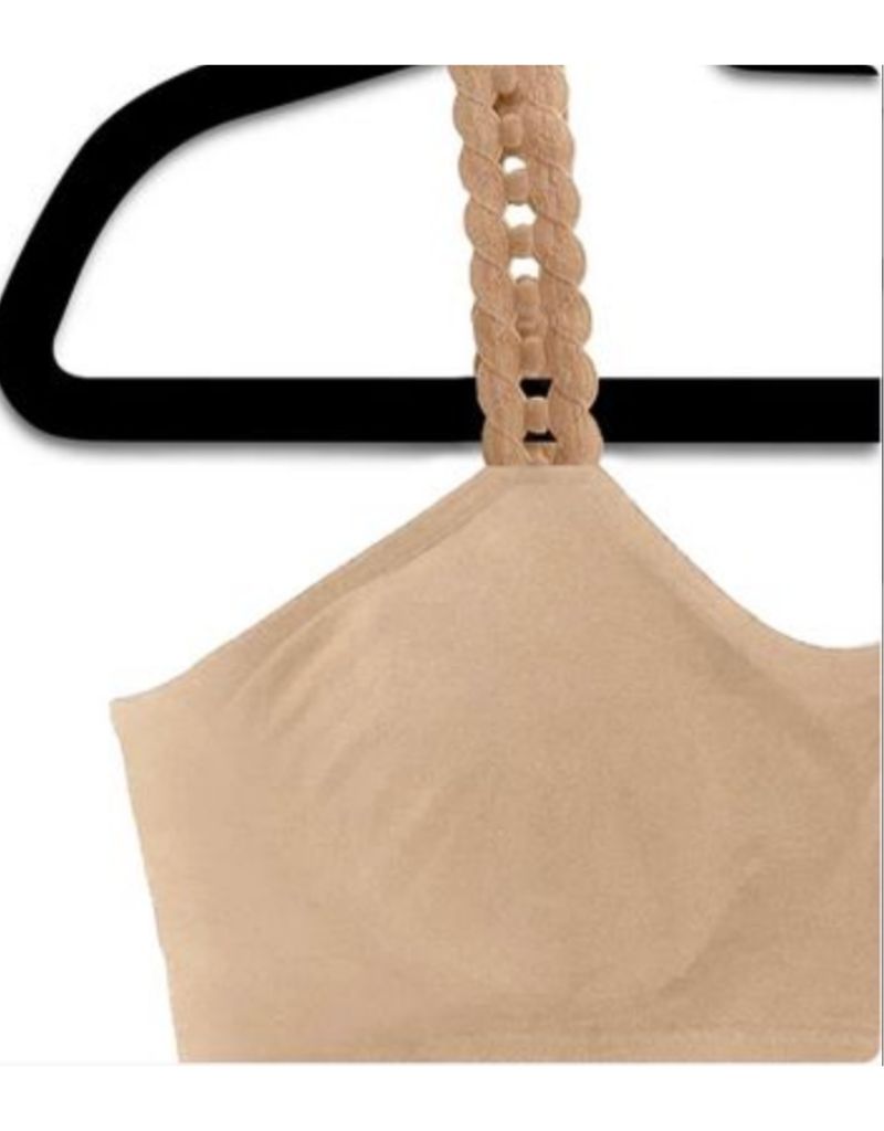Nude Bra With Attached Loop Strap