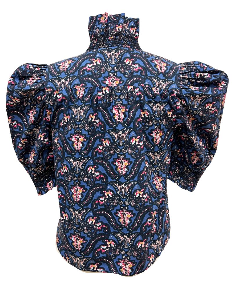 Zuri Top Short Sleeve Amisha Print F24